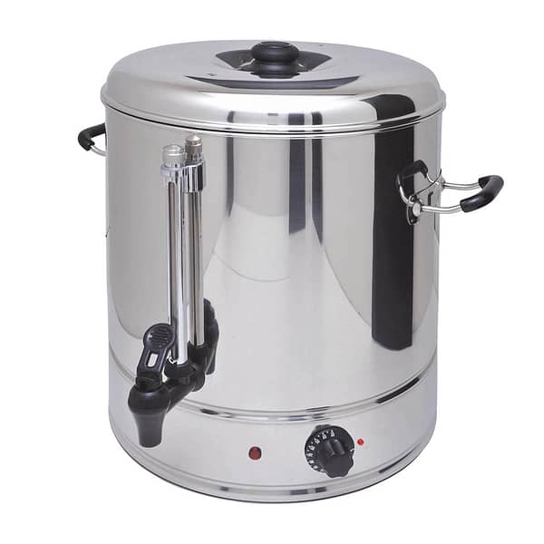Benchstar WB-30 30L Hot Water Urn with Stainless Steel Body and Locking Lid