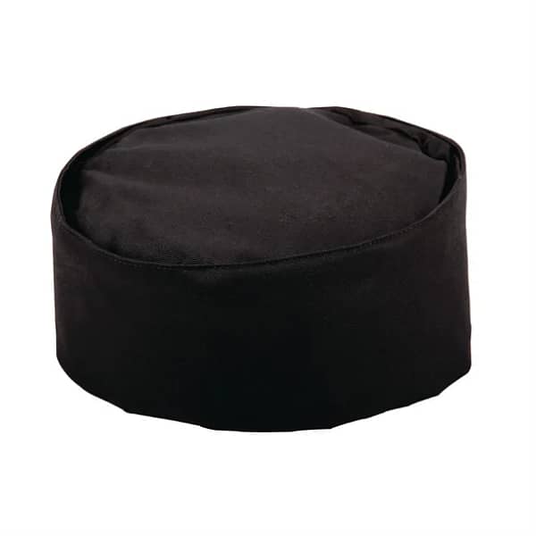 Whites Chefs Skull Cap Black - Hygienic and Comfortable - Image 2