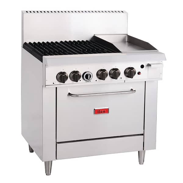 Thor 4 Burner Oven with 12" Griddle with flame failure - LPG TR-4F-G12F LPG