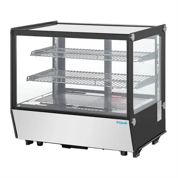 Polar G-Series 120L Counter Display Fridge – Square Glass Commercial Merchandiser