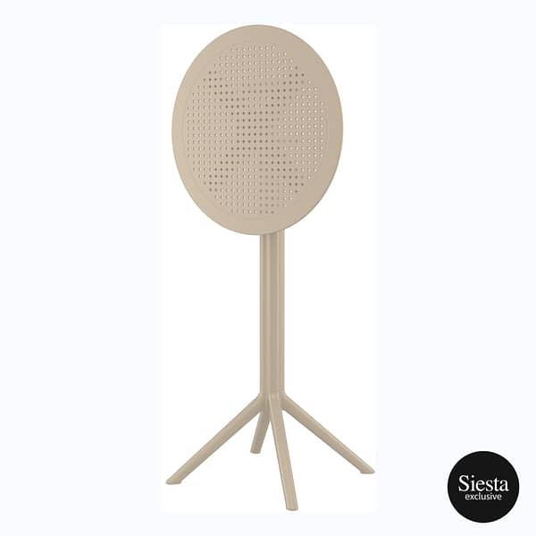 Sky Folding BAR Table 60 Round - Black - Image 22