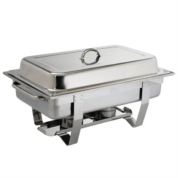 Olympia Chafers Set - 2 x GN 1/1 Chafers with 72 x 6-Hour Fuel
