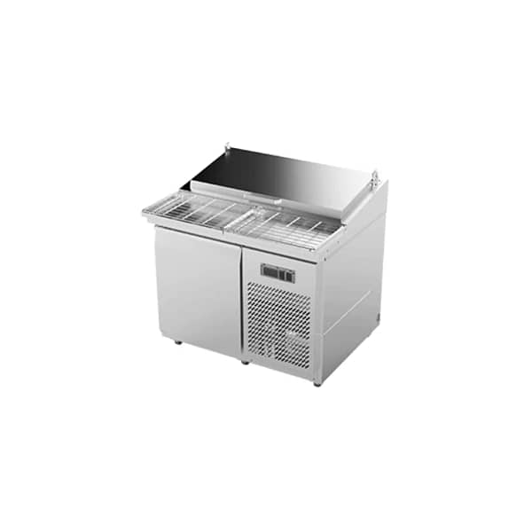 Airex AXR.PM.1025 pizza prep bench 1 door 1025mm with refrigerated service well