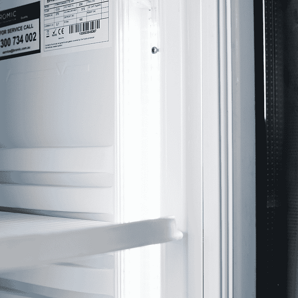 Bromic Curved Glass Display Fridge 380L - LED Lightbox GM0400LC-NR - Image 10