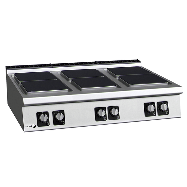 Fagor Kore C-E960 Electric 6 Burner Cooktop | 3PH | Bench Top