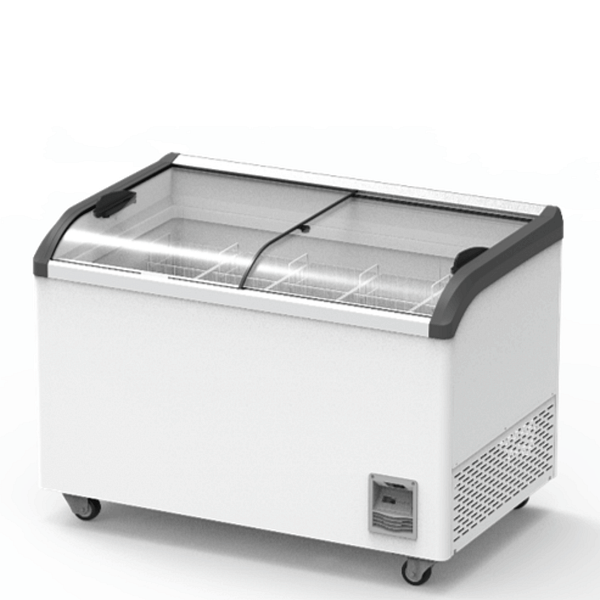 Thermaster Heavy Duty Supermarket Glass Sliding Lid Freezers 386L - SD-406K