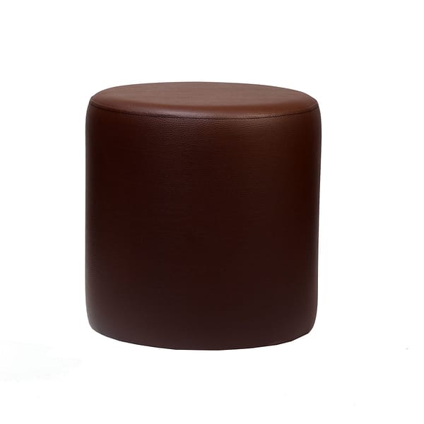 Furnlink Round Ottoman in Chocolate - European Made