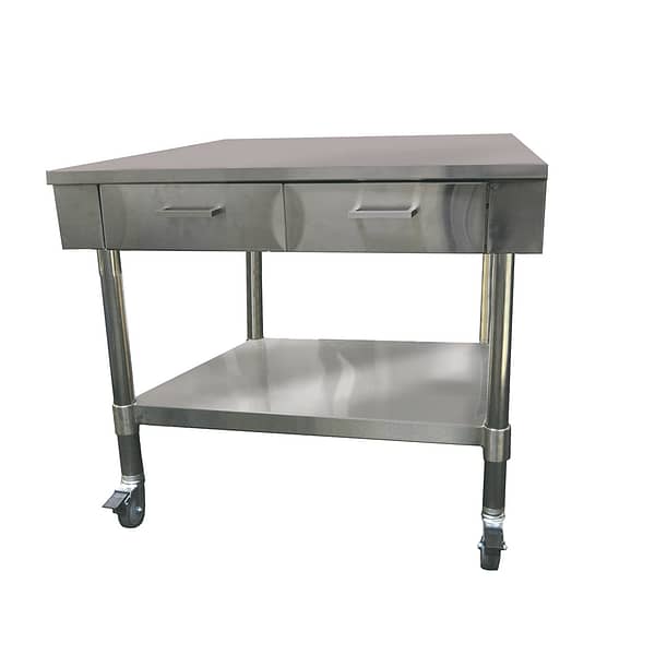 FED SWBD7-2 Stainless Steel Work Bench with Drawers & Undershelf