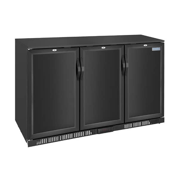 Polar G-Series Back Bar Cooler with Triple Solid Hinged Doors Black - 850mm - Image 2