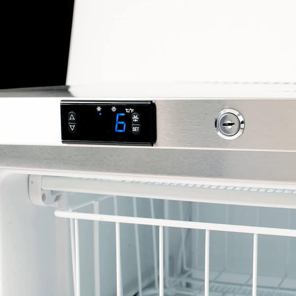 Bromic UBF0140SD-NR Under Counter Freezer – 105L Stainless Steel, 820mm Height - Image 6