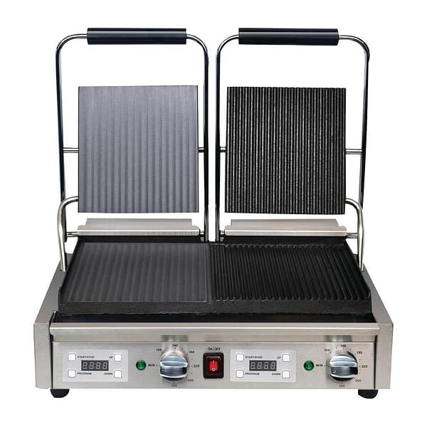 Apuro Contact Grill Double Flat Left/Ribbed Right - Image 2