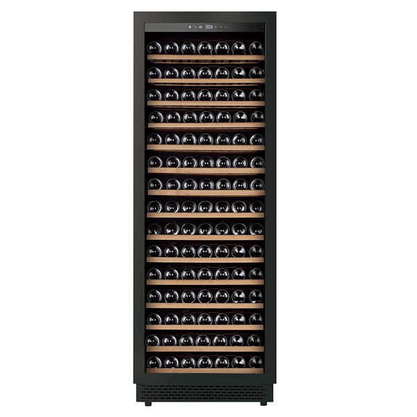 Thermaster WB-194B 490L Single Zone Wine Cooler with 194 Bottle Capacity, UV Glass, Beech Shelves