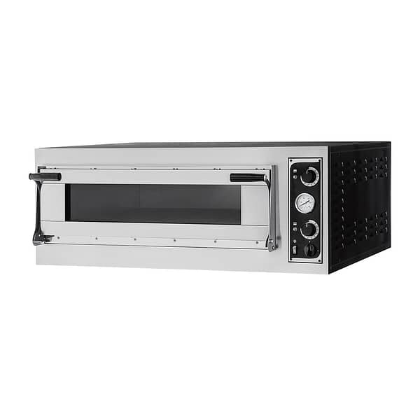Bakermax TP-2-1-SD Single Deck Pizza Oven with Refractory Stone and 6 x 35cm Capacity