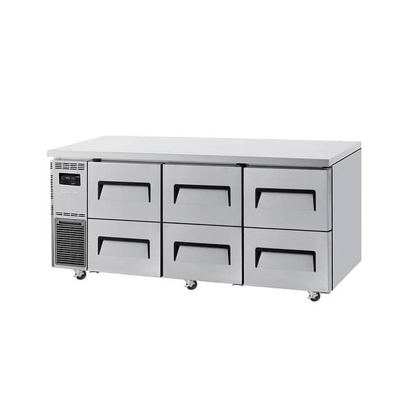 Turbo Air KUR18-2D-6(HC) Maxi-Drawer Series: 6-Drawer Undercounter Chiller - 1800mm