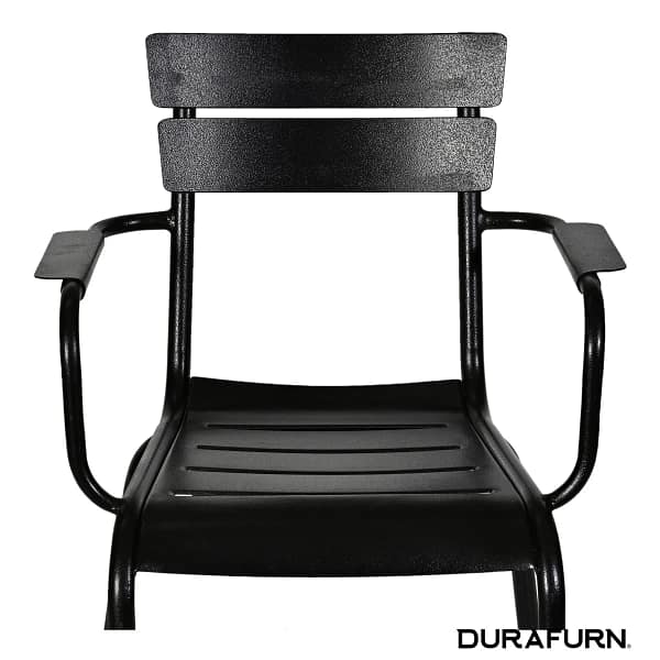 Durafurn® Lisbon Armchair in Elegant Black | Lightweight Design for Indoor & Outdoor - Image 2