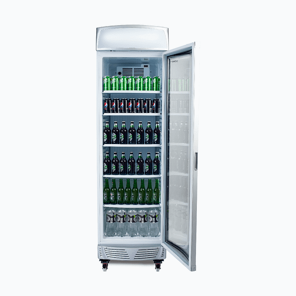 Bromic Curved Glass Display Fridge 380L - LED Lightbox GM0400LC-NR - Image 4