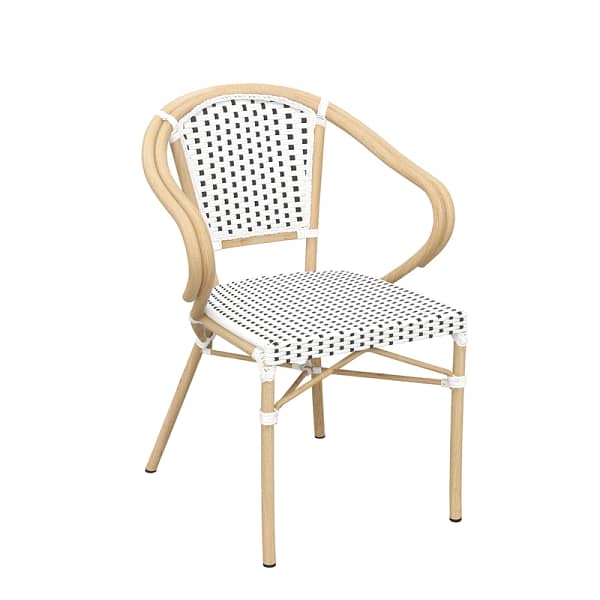 Eiffel Arm Chair with Natural Frame - Elegance Meets Durability