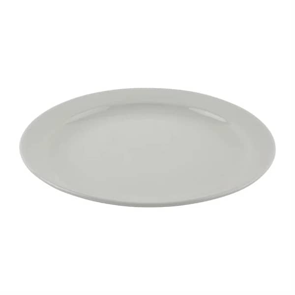 Olympia S753 Athena Narrow Rimmed Plates – 9-inch White Porcelain (36 Pack)