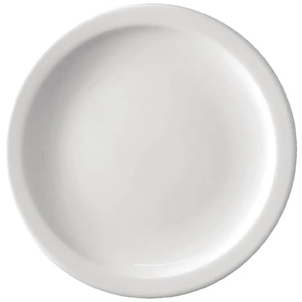 Olympia S755 11-Inch Narrow Rimmed Plates – Commercial-Grade White Porcelain