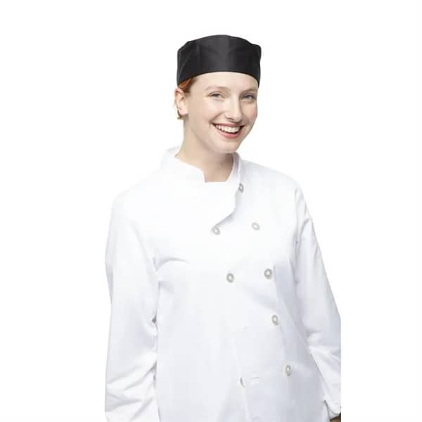 Whites Chefs Skull Cap Black - Hygienic and Comfortable - Image 4
