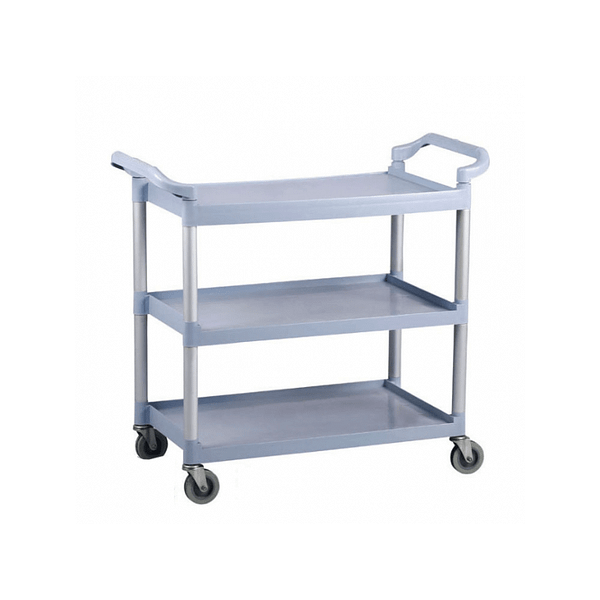 Kitchen Knock Serving Trolley – Grey, 3 Tier, Heavy Duty – 820x410x930mm