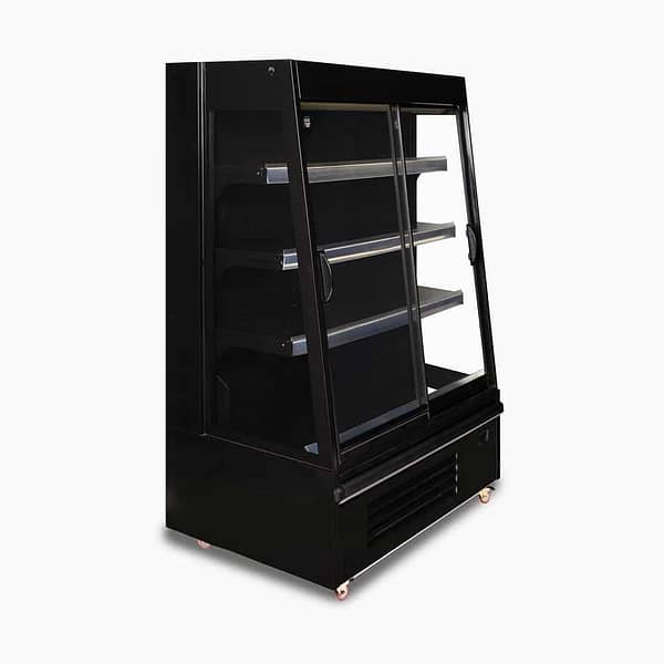 Bromic SVM1000SD-NR 332L semi vertical display fridge with sliding doors
