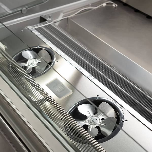 Bromic DD1250SG-NR Square Glass Deli Display – 527L, 1330mm | Commercial Fridge - Image 9
