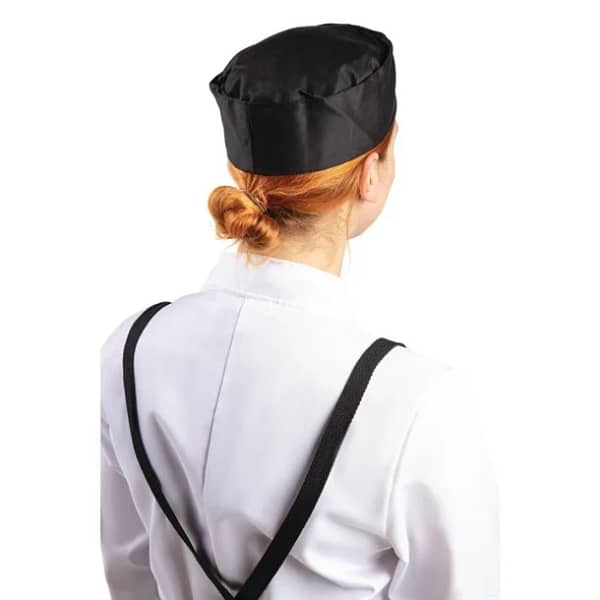 Whites Chefs Skull Cap Black - Hygienic and Comfortable - Image 5