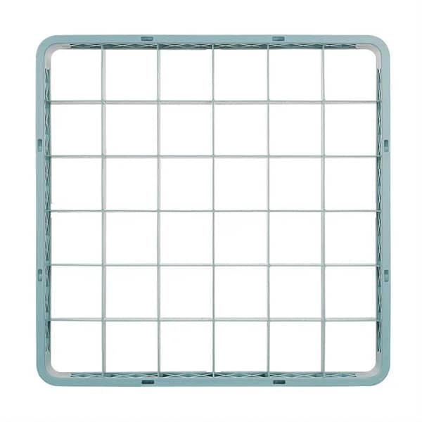 Vogue F618 glass rack extender with 36 compartments, 500mm, grey plastic – top view, Australia