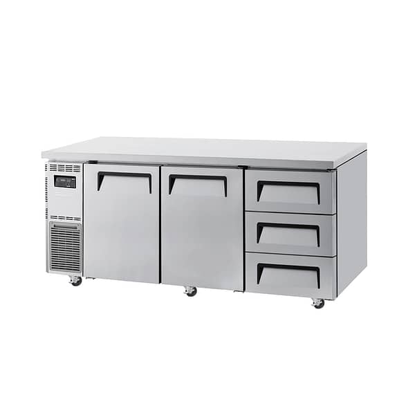 Turbo Air KUR18-3D-3(HC) 2-Door, 3-Drawer Undercounter Chiller 1800mm