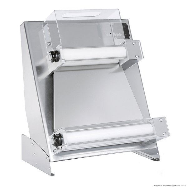 Prismafood DSA500RP Elite Series Pizza Dough Roller in Operation