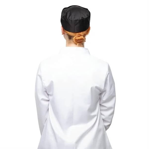 Whites Chefs Skull Cap Black - Hygienic and Comfortable - Image 3