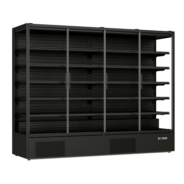 Thermaster DC-250B Panorama 4 Door Chiller, 2585L, LED Display, Frameless Glass, R290 Refrigeration