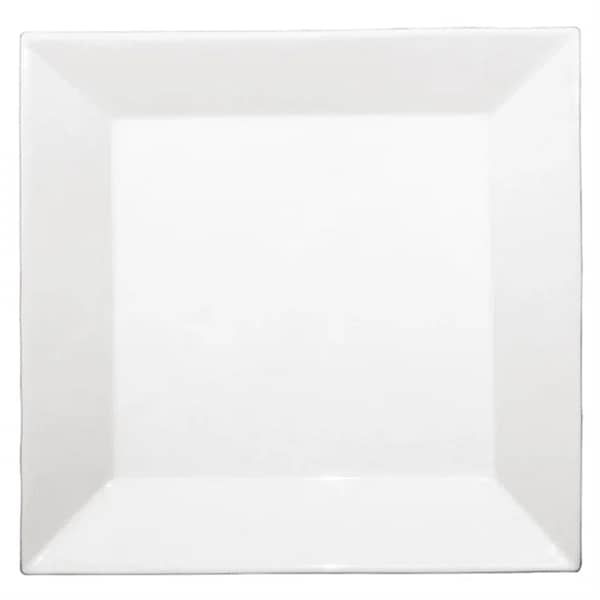 Olympia CL032 Deep Square Plates 305mm – Vitrified Porcelain, Stackable, Pack of 6
