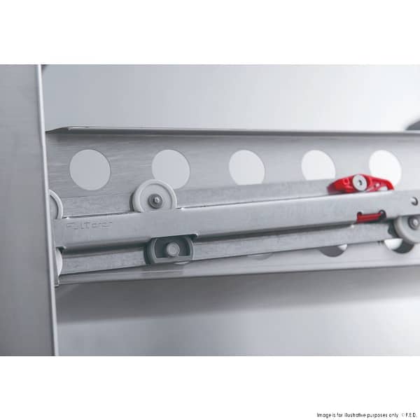 FED-X XGNS900-4D Four Drawer Compact Workbench Fridge – 240L, GN1/1 - Image 4