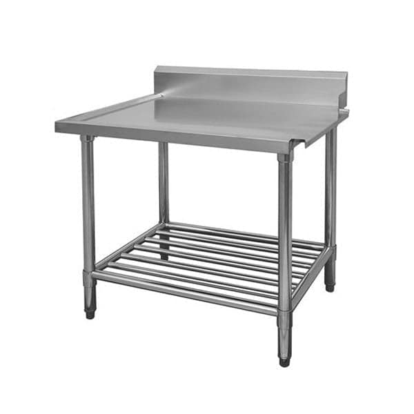 FED WBBD7-0600R/A Dishwasher Bench – 600mm, Right Outlet | Stainless Steel - Image 3
