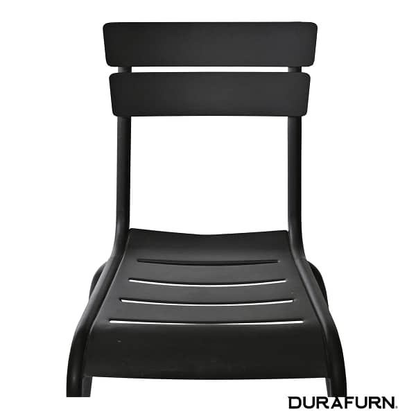 Durafurn® Lisbon Chair - Sleek Black | Robust Aluminium | Versatile for Indoor/Outdoor - Image 2