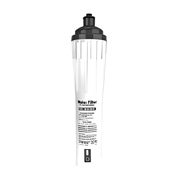 Scotsman TA17 17-inch triple action ice machine water filter system, single cartridge, with bracket – front view, Australia