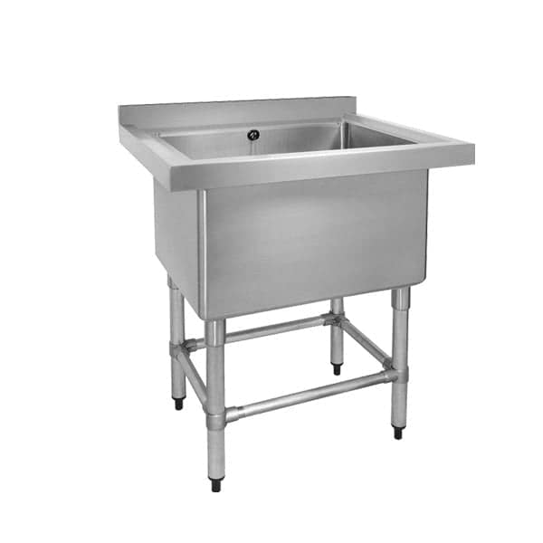 FED 770-6-SSB Single Deep Pot Sink – 770×600×900 mm Stainless Steel - Image 3