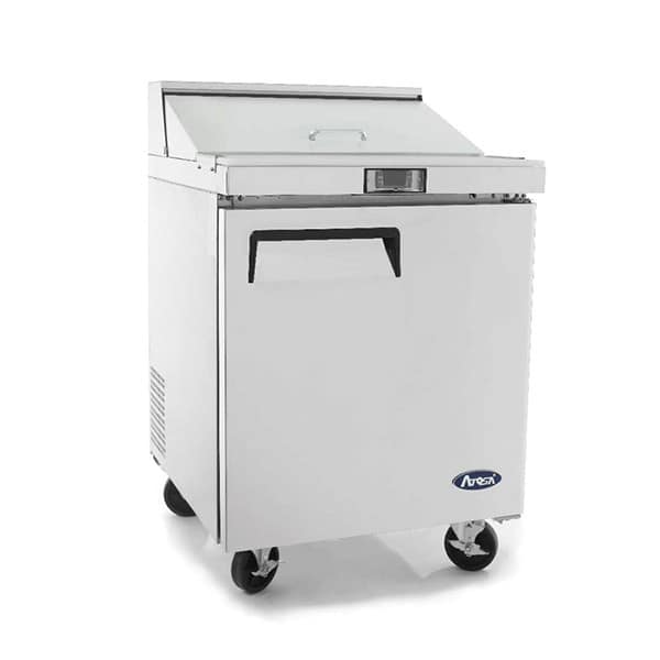 Atosa MSF8301 Stainless Steel Sandwich Prep Table Fridge - 1 Door, 698mm