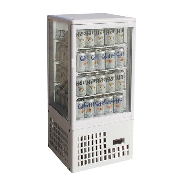 Thermaster TCBD78W Four-Sided Countertop Display Fridge | 78L - Image 2