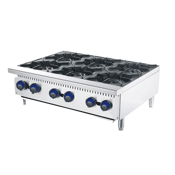 Cookrite 6 Burner Gas Cooktop ATHP-36-6-LPG - Commercial Cooking