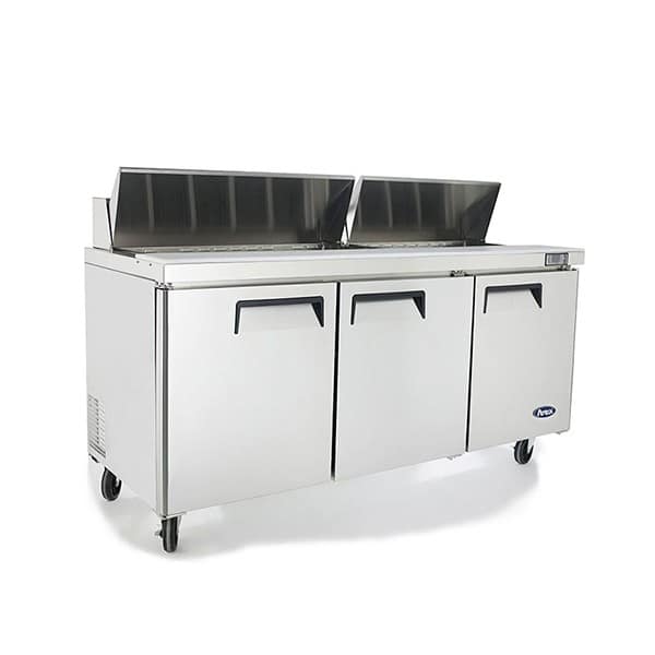 Atosa MSF8304 3-Door Sandwich Prep Table Fridge - 1846mm