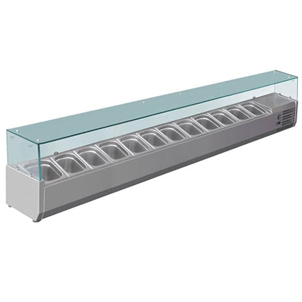 FED-X VRX2500/380 Stainless Steel Deluxe Prep Top with Digital Control - Image 2