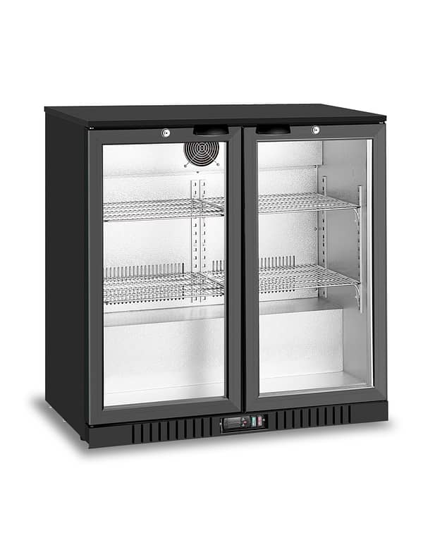 Atosa BB-208HEC Double Glass Door Compact Back Bar Fridge