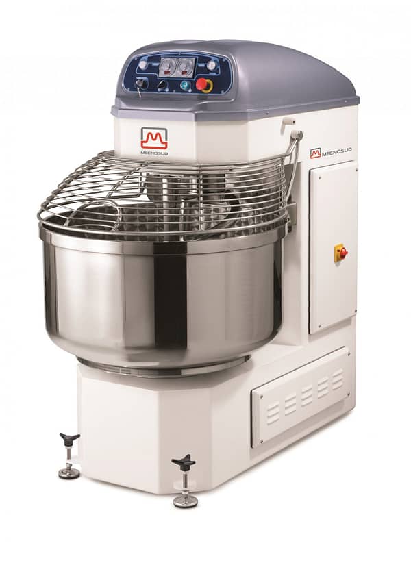 Mecnosud SMM1080 Spiral Mixer with 130L Bowl for High Volume Dough Mixing
