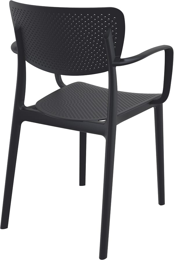Commercial Grade Black Loft Armchair - Heavy Duty One-Piece Armchair by Siesta, Turkey - Image 2