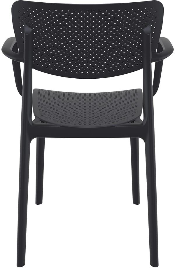 Commercial Grade Black Loft Armchair - Heavy Duty One-Piece Armchair by Siesta, Turkey - Image 6