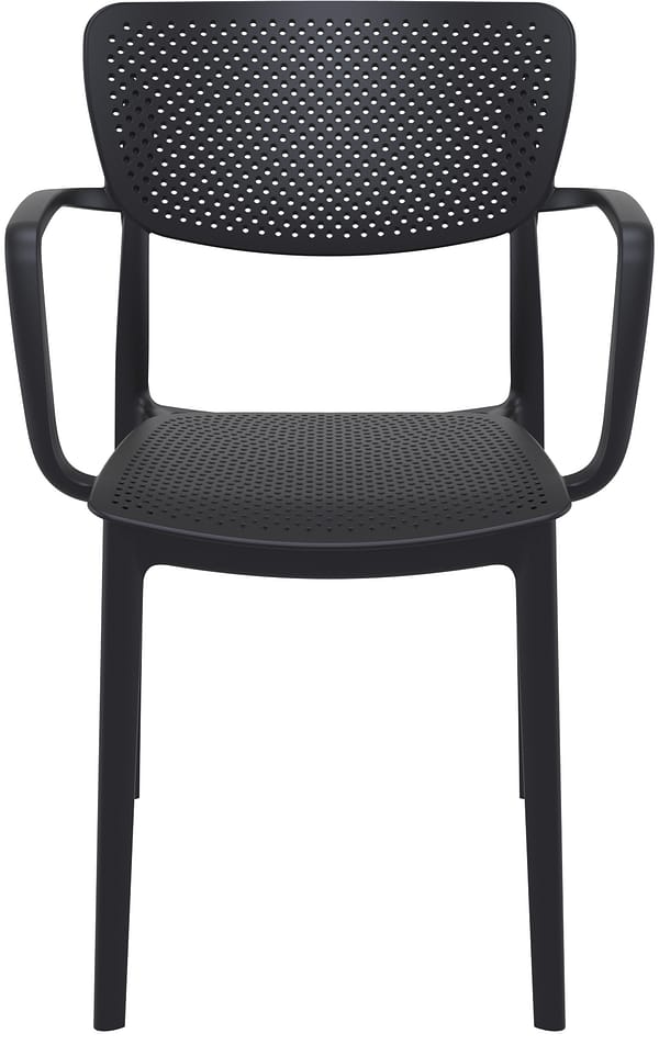Commercial Grade Black Loft Armchair - Heavy Duty One-Piece Armchair by Siesta, Turkey - Image 3