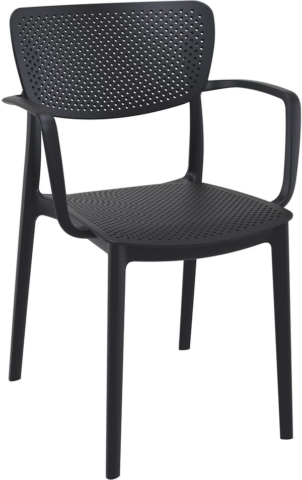 Commercial Grade Black Loft Armchair - Heavy Duty One-Piece Armchair by Siesta, Turkey - Image 4